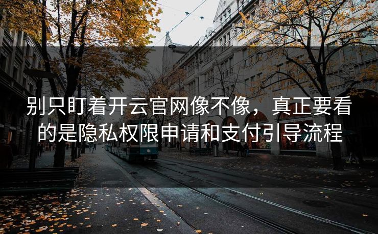 别只盯着开云官网像不像,真正要看的是隐私权限申请和支付引导流程 别只盯着开云官网像不像,真正要看的是隐私权限申请和支付引导流程
