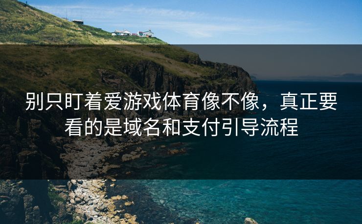 别只盯着爱游戏体育像不像,真正要看的是域名和支付引导流程 别只盯着爱游戏体育像不像,真正要看的是域名和支付引导流程